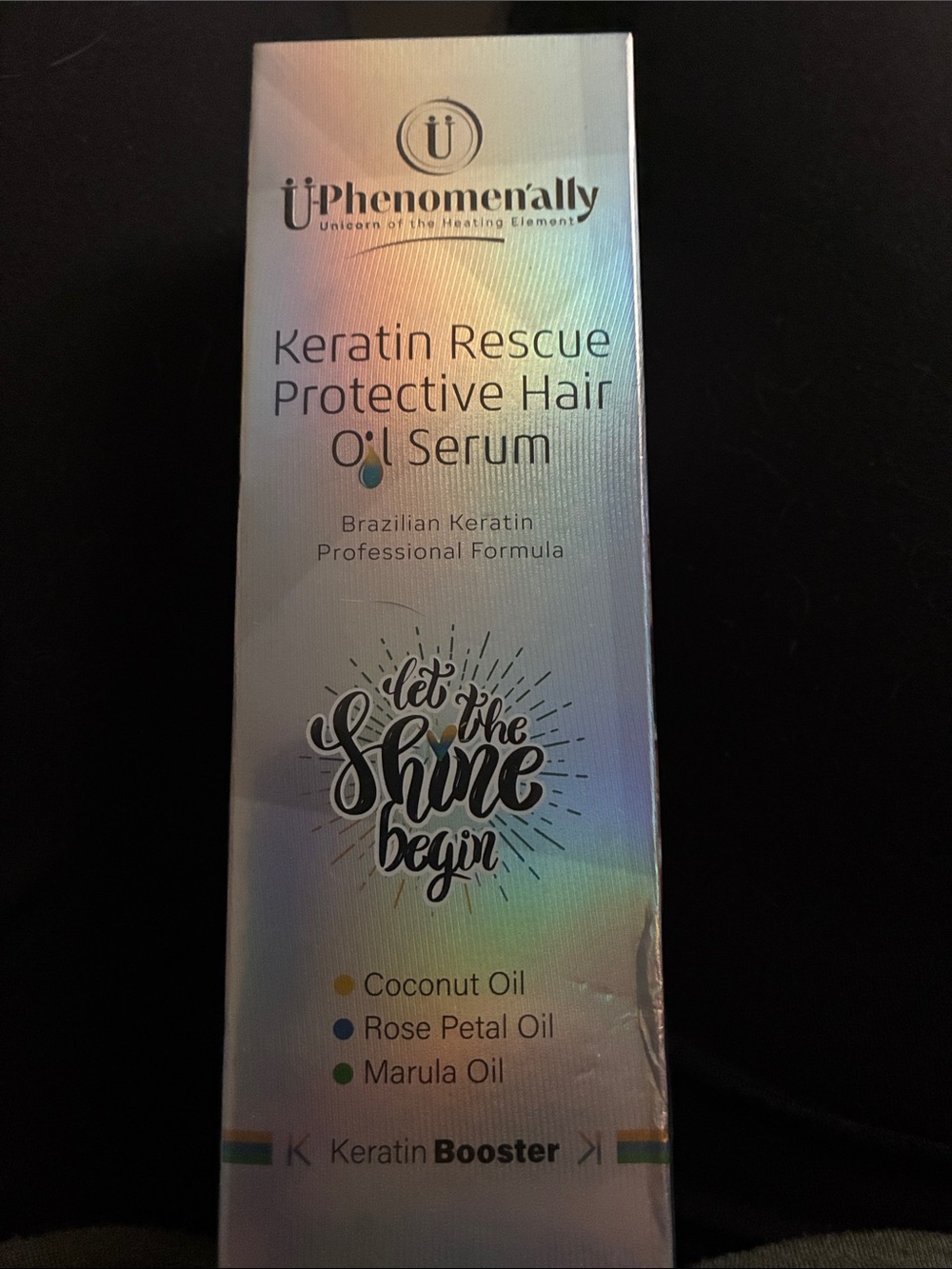 Keratin Rescue Protective Hair Oil Serum — Silver Shine